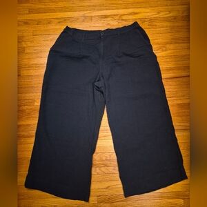 Aerie Daybreak Trouser Size XXL Black Wide Leg